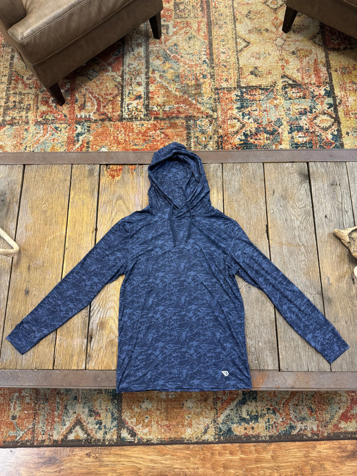 Performance Hoodie - Marsh Camo - Navy