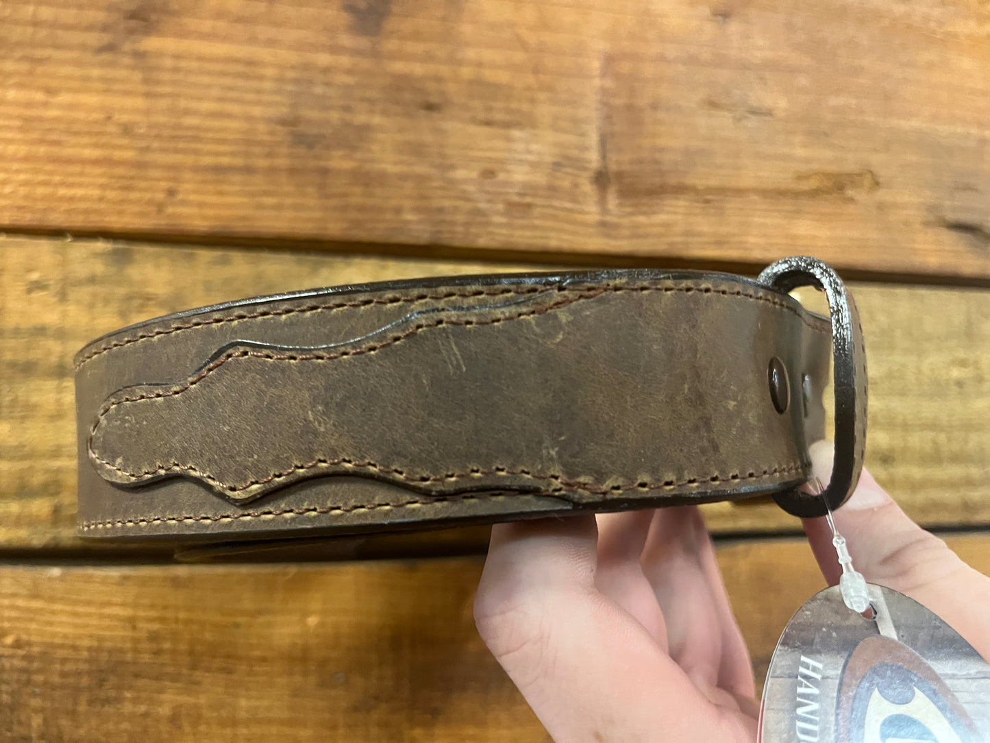 San Antonio - 1.5” Scalloped Oil Tanned Casual Belt