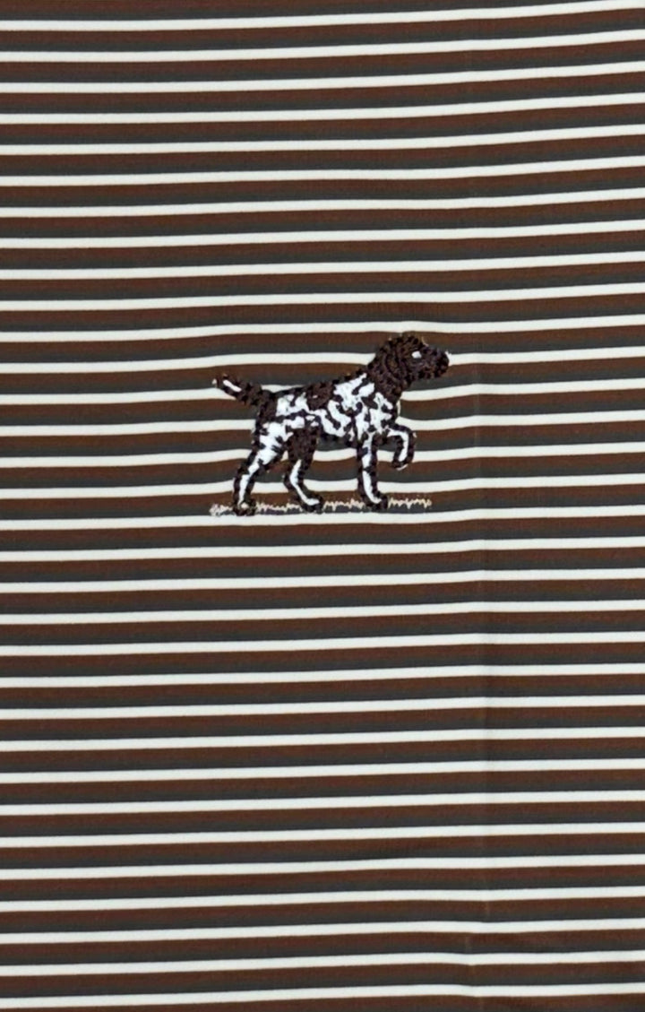Pointer Performance Polo - Red Clay Stripe