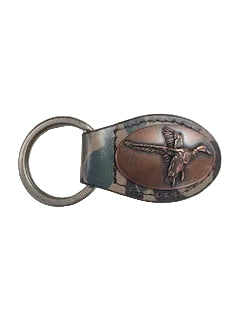 Camo Oval Duck Concho Key Fob