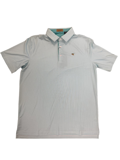 Mallard Performance Polo - Palm Green/White