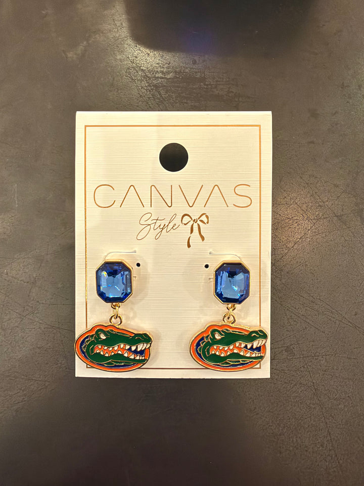 Florida Gators Crystal Drop Earrings