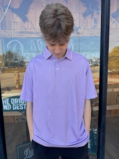 Walker Performance Polo- Wharf Purple & Wine