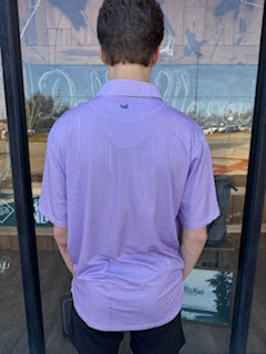 Walker Performance Polo- Wharf Purple & Wine