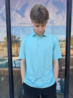 Walker Performance Polo- Mint & Seafoam