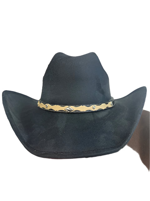 Kids Unisex Suede Cowboy Hat