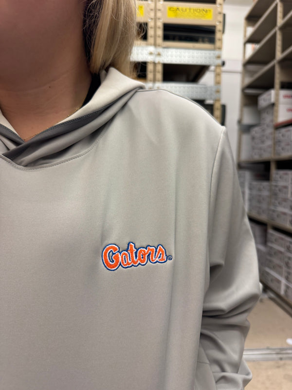 Florida Standing Gator Brendon Performance Hoodie - Harbor Mist
