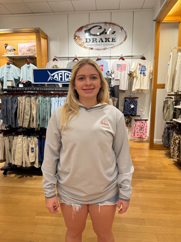 Florida Standing Gator Brendon Performance Hoodie - Harbor Mist