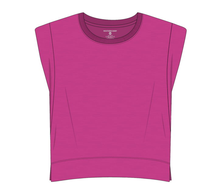 Daydream Slub Tank - Vivid Rose