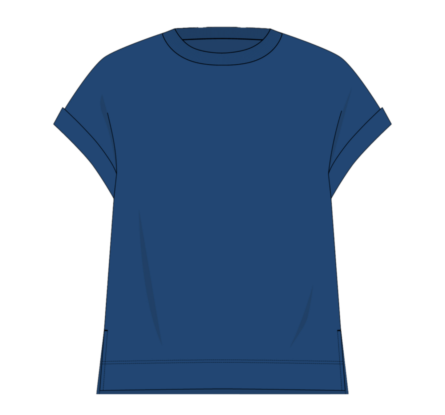 Off Duty Cuff Top - Set Sail