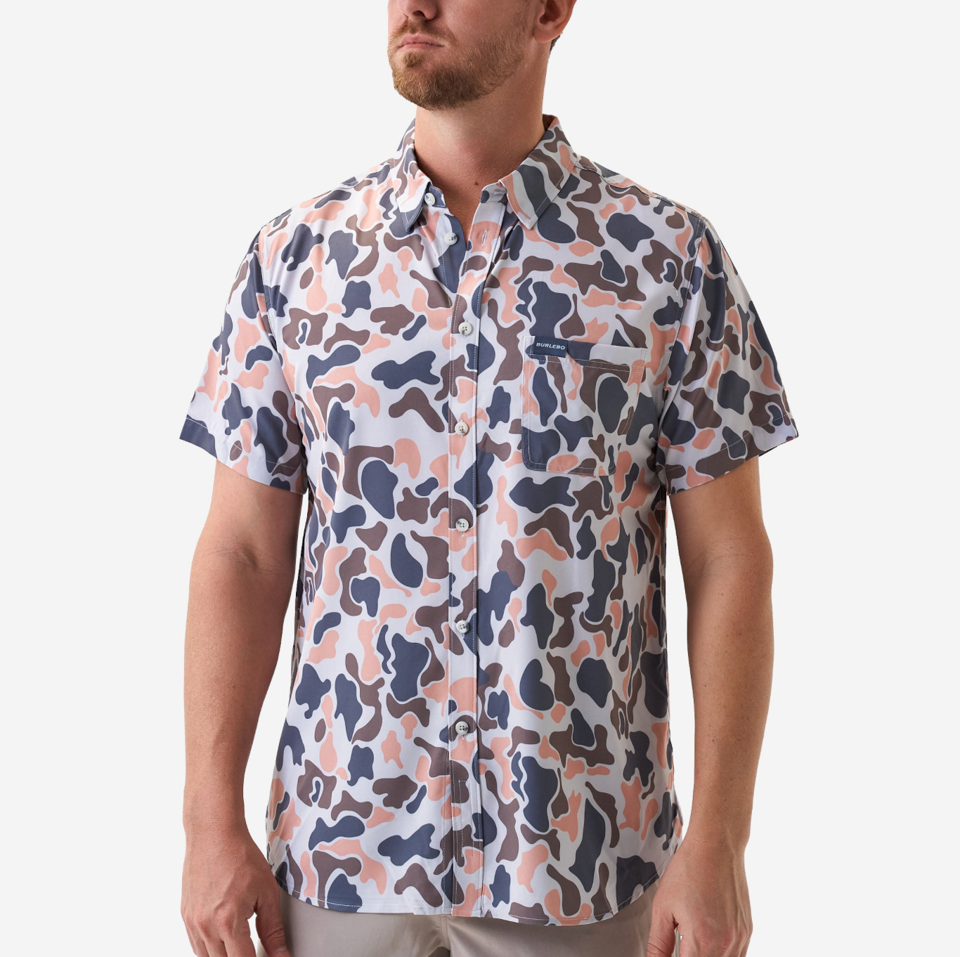 Performance Button Up - Vintage Camo