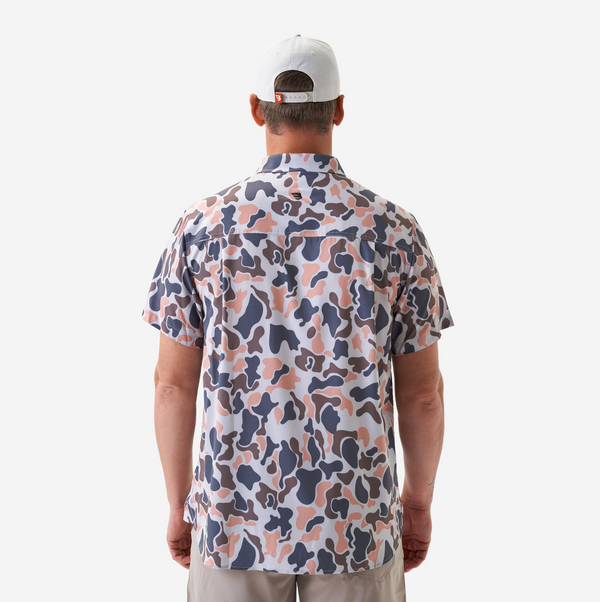 Performance Button Up - Vintage Camo