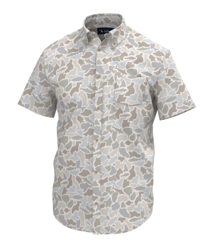 Lowcountry Button Down - Saltwater Camo