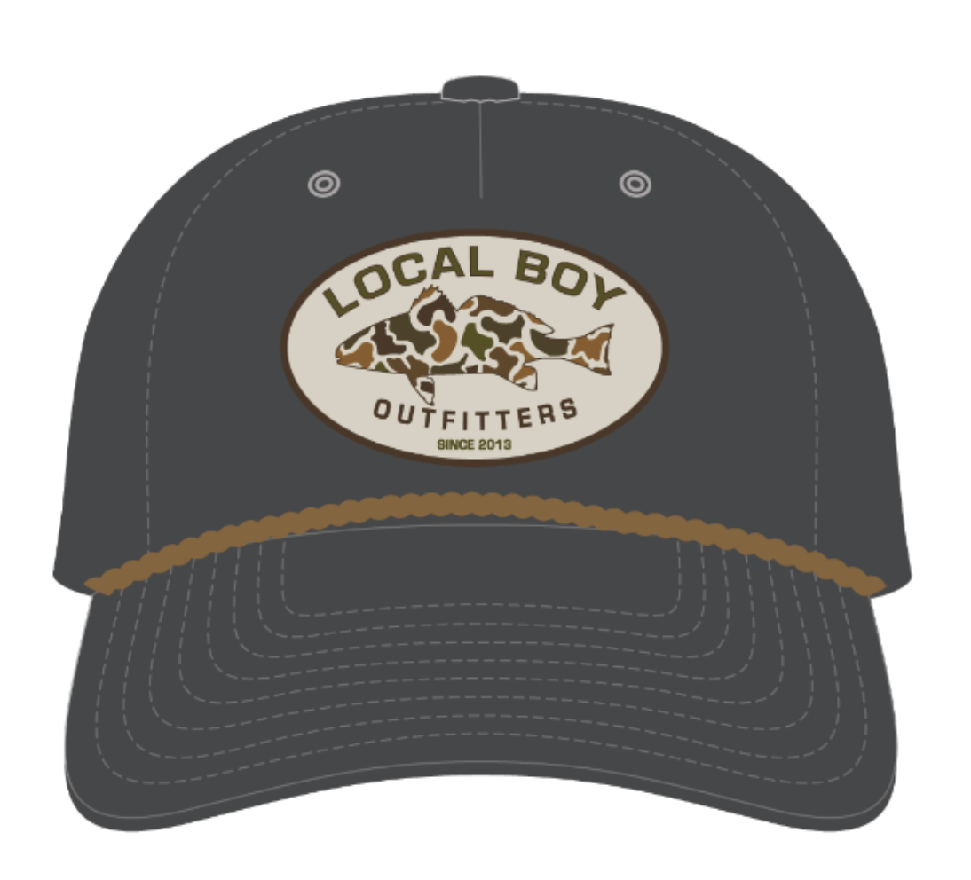 Vintage Redfish Patch HC Rope Hat