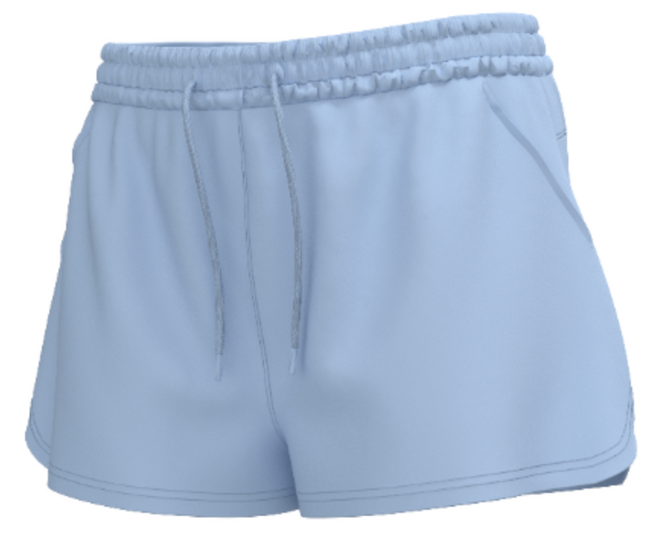LG Velvet Fleece Shorts - Periwinkle