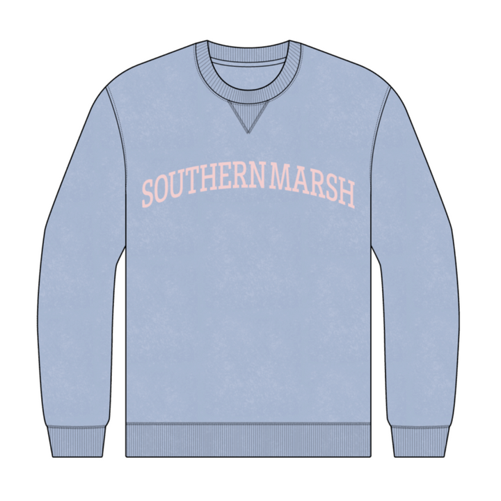 Varsity Vintage Crew Sweatshirt - Lilac