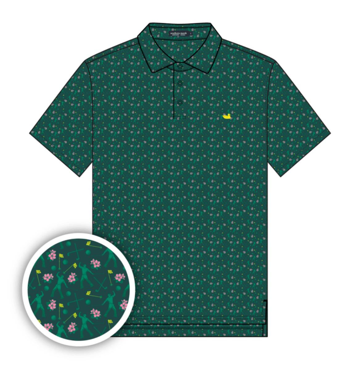 Youth Flyline Performance Polo - Sunday Success - Champions Green