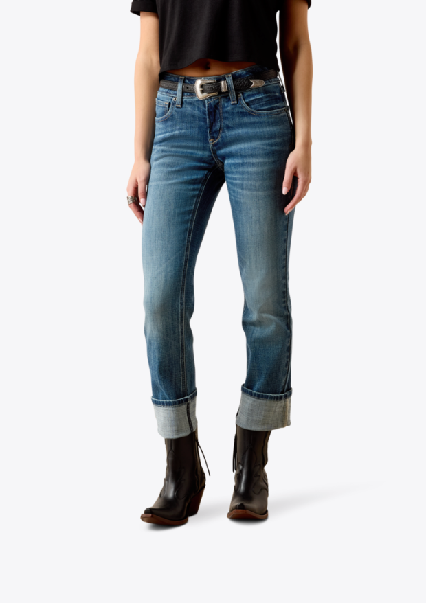 Perfect Rise Silvie Straight Leg Crop Jeans - Glenwood