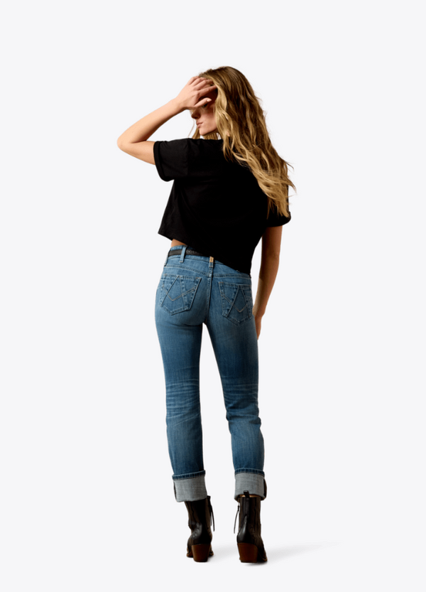 Perfect Rise Silvie Straight Leg Crop Jeans - Glenwood