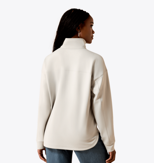 Breeze Logo 1/2 Zip Sweatshirt - Quiet Grey