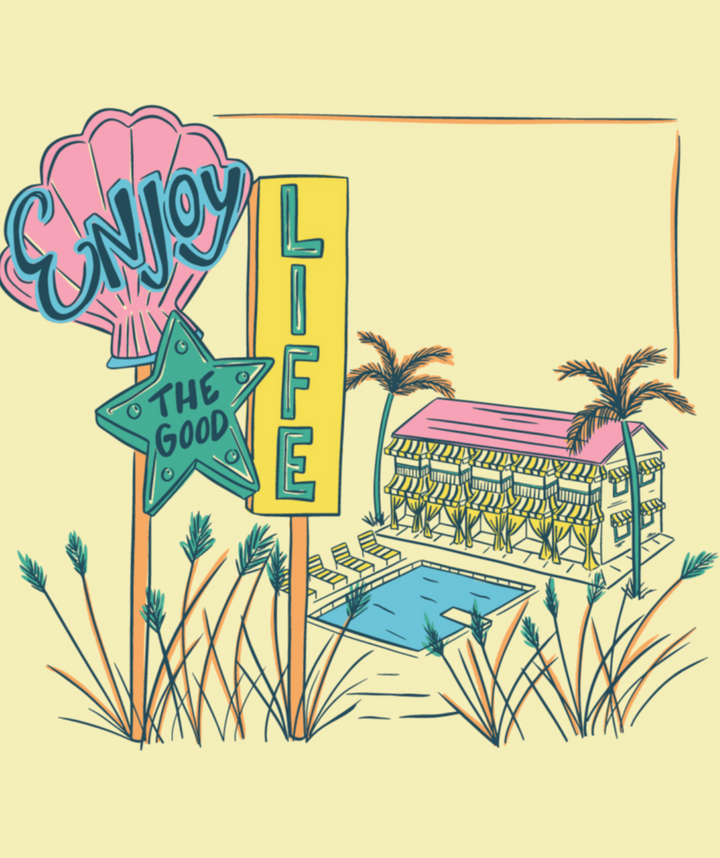 Youth Hotel Good Life Tee SS - Canary