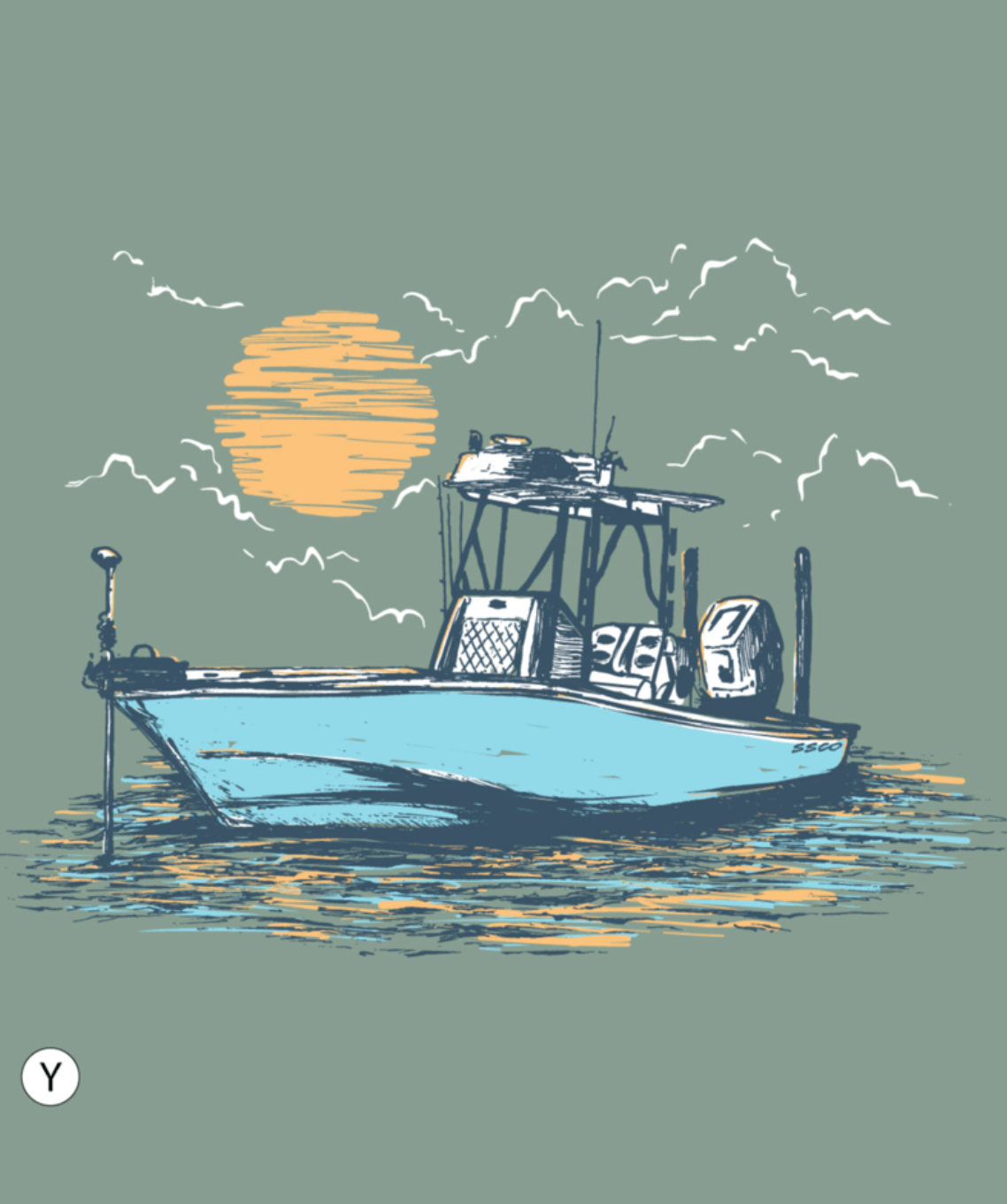 Youth Bay Breeze Tee SS - Iceberg Green