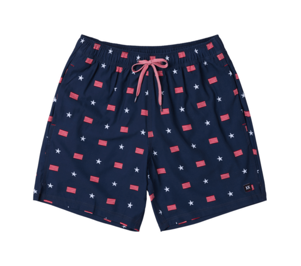 Oh Buoy 2N1 Volley 7" Trunk - USA Signet