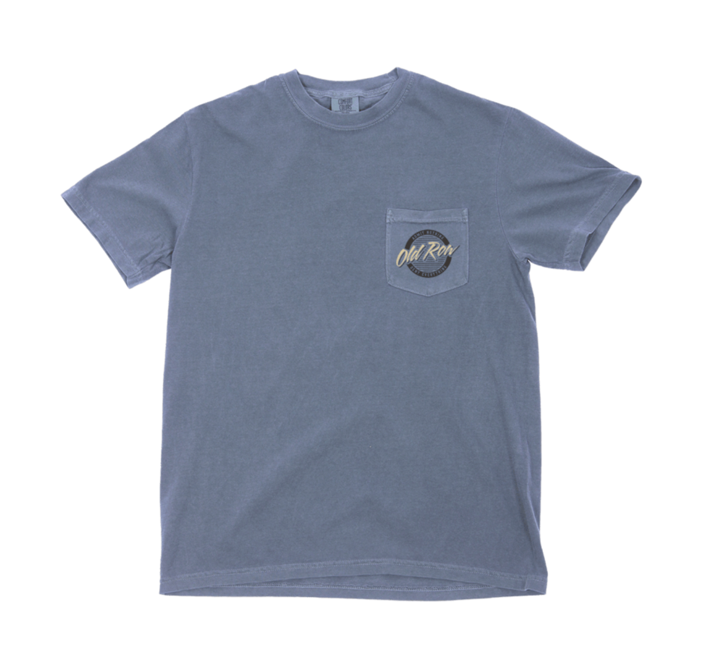 Camo Circle Logo Pocket Tee - Denim