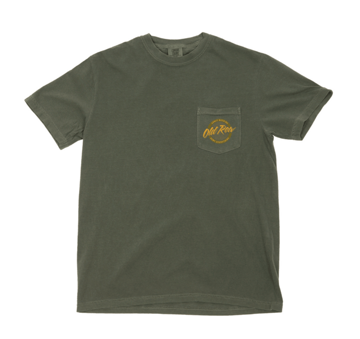 Circle Logo Pocket Tee - Moss