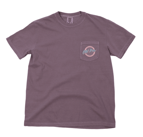 Circle Logo Pocket Tee - Wine