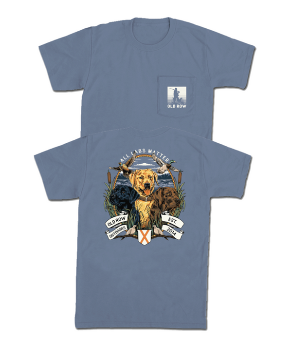 All Labs Matter Pocket Tee - Blue Jean