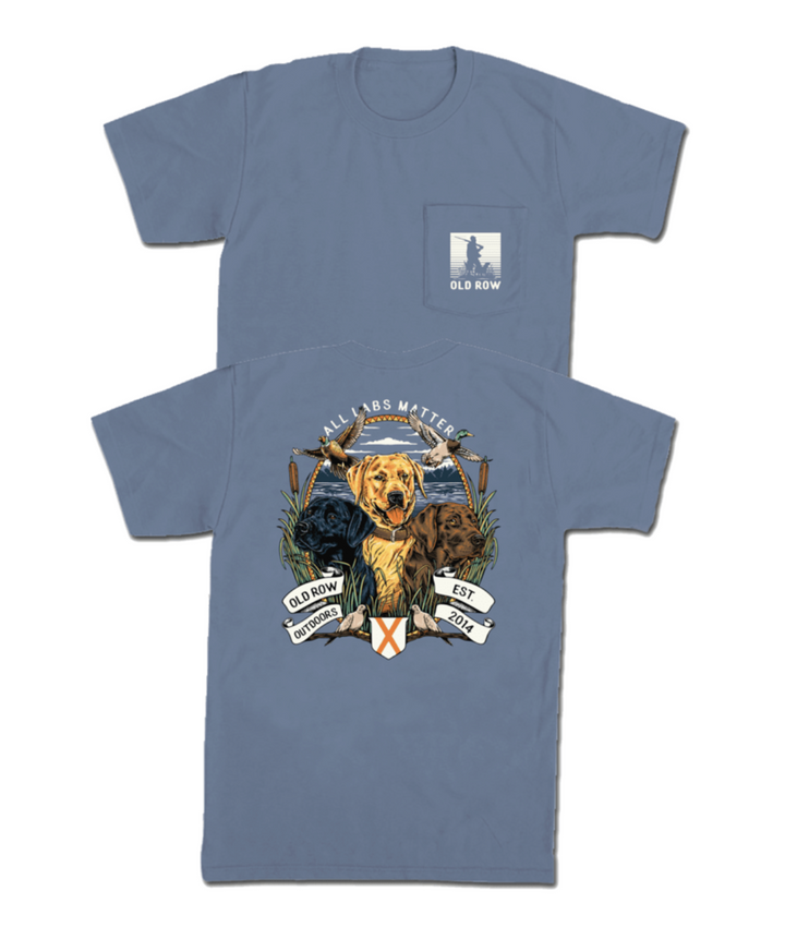 All Labs Matter Pocket Tee - Blue Jean