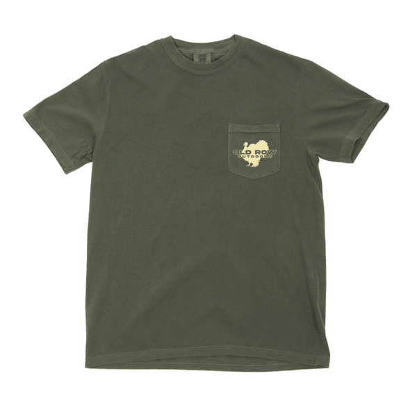 Camo Turkey Pocket Tee - Moss