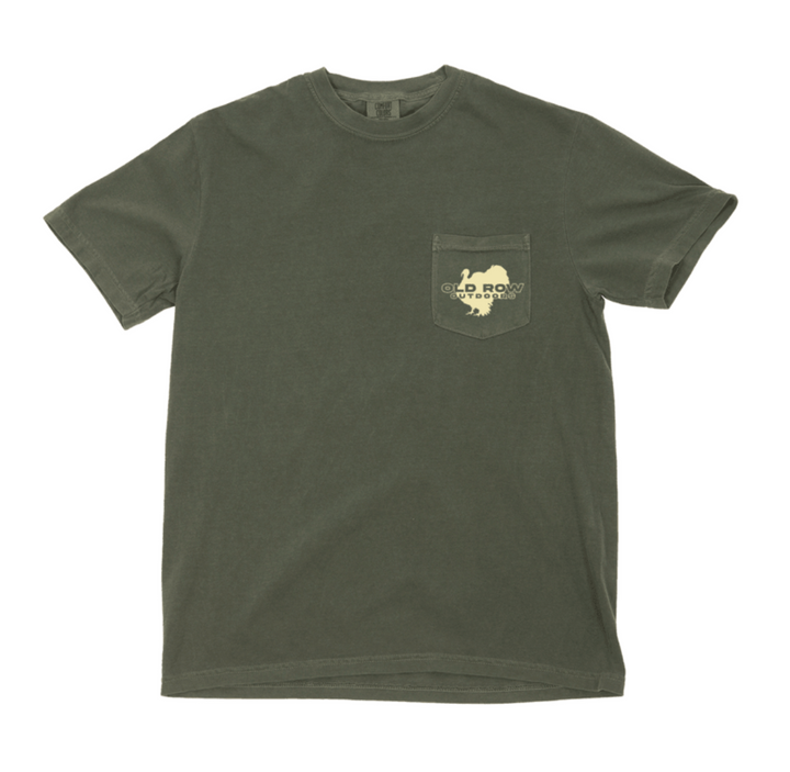 Camo Turkey Pocket Tee - Moss