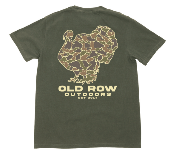 Camo Turkey Pocket Tee - Moss