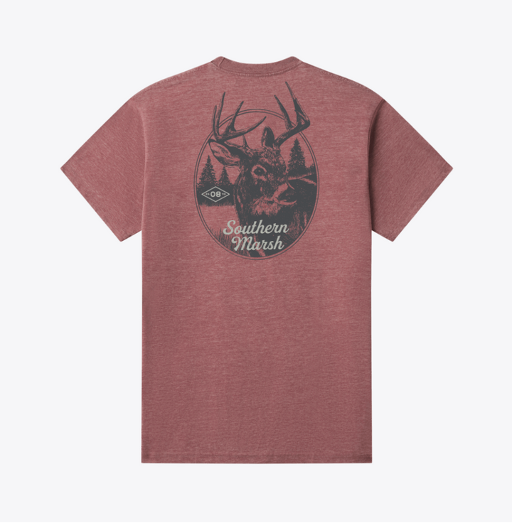 SEAWASH™ Tee - Whitetail - Crimson