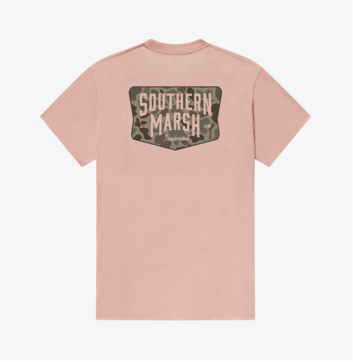 SEAWASH™ Tee - Branding - Camo Shield - Salmon