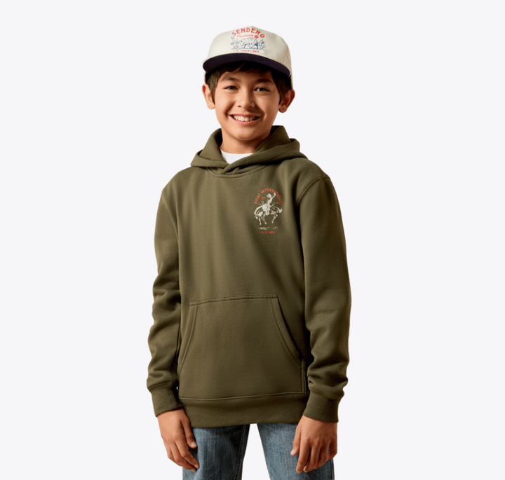 Youth Ariat International Rodeo Hoodie - Grape Leaf