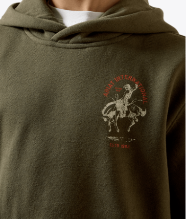Youth Ariat International Rodeo Hoodie - Grape Leaf