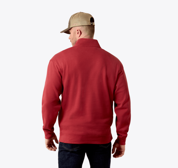 Core 1/4 Zip Sweatshirt - Brick Red