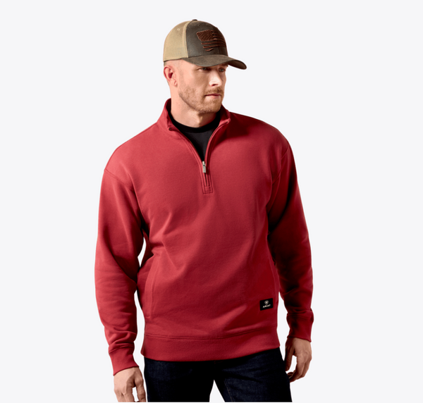 Core 1/4 Zip Sweatshirt - Brick Red