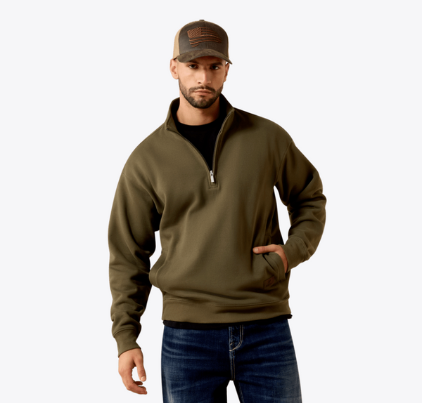 Core 1/4 Zip Sweatshirt - Grape Leaf