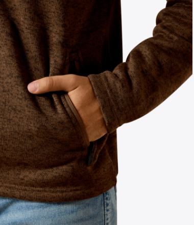 Caldwell 1/4 Zip Sweater - Carafe