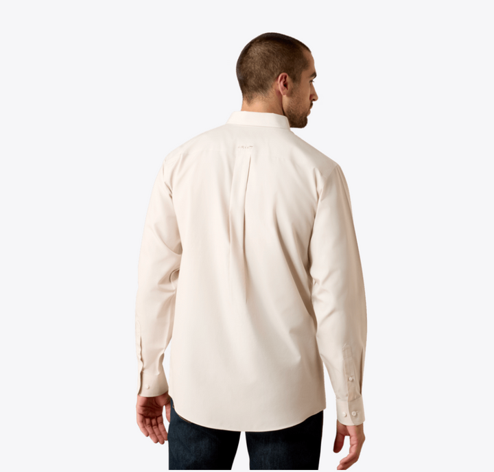 Wrinkle Free Solid Pinpoint Oxford Classic Fit Shirt - Savannah Tan