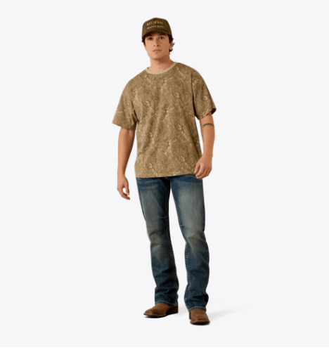 All Over Print Camo ToughStock Boxy T-Shirt