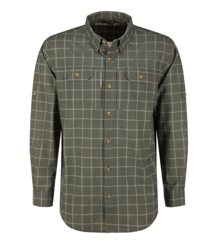 Wingshooter Hunter Creek Shirt - Dusty Olive Plaid