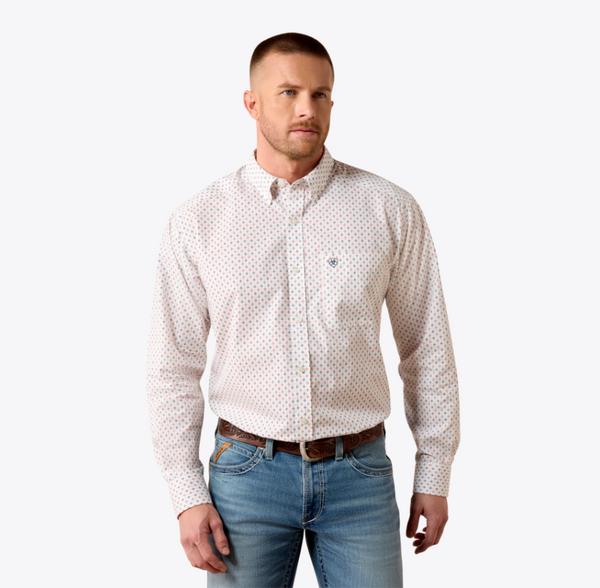 Noam Long Sleeve Button Down - Multi Geo Print