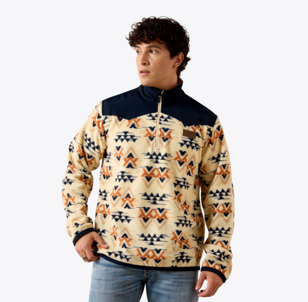 Basis Fleece Pullover - Oxford Tan Arrows