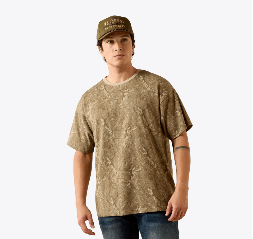 All Over Print Camo ToughStock Boxy T-Shirt
