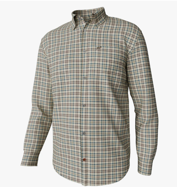 LS Hadley Vintage Button Down - Miller Plaid - Mallard Blue